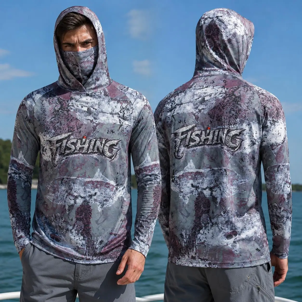 Mens Fashion Summer - Fishing Shirt Hooded Men Fishing Clothes