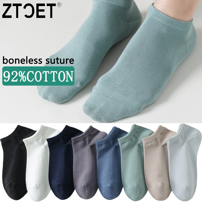 Socks Ankle Men - Men's Cotton Socks Short High Quality