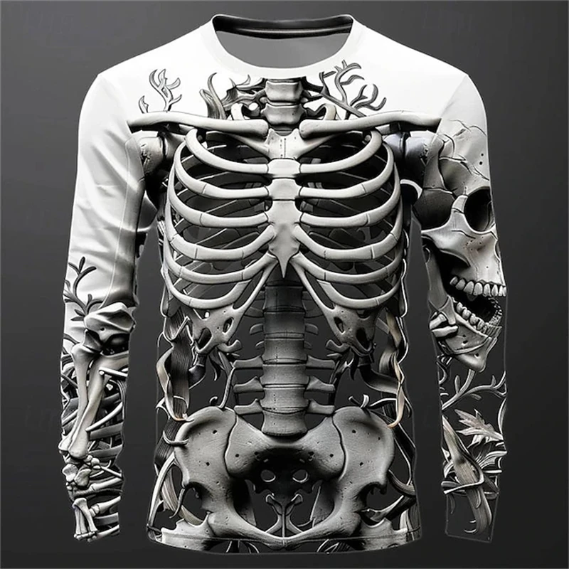 3D Print Skeleton Skulls Patte - Mens Fashion Clothes 评论和价格