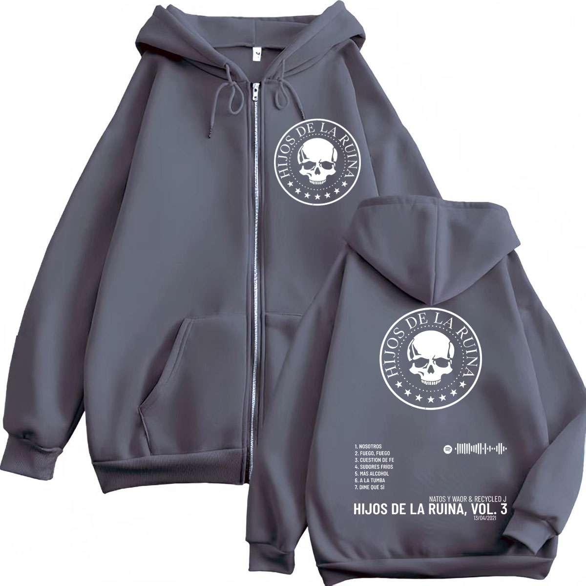 Rap Duo Natos Y Waor Hijos De  - Mens Fashion Zip Up Hoodies 评论和价格