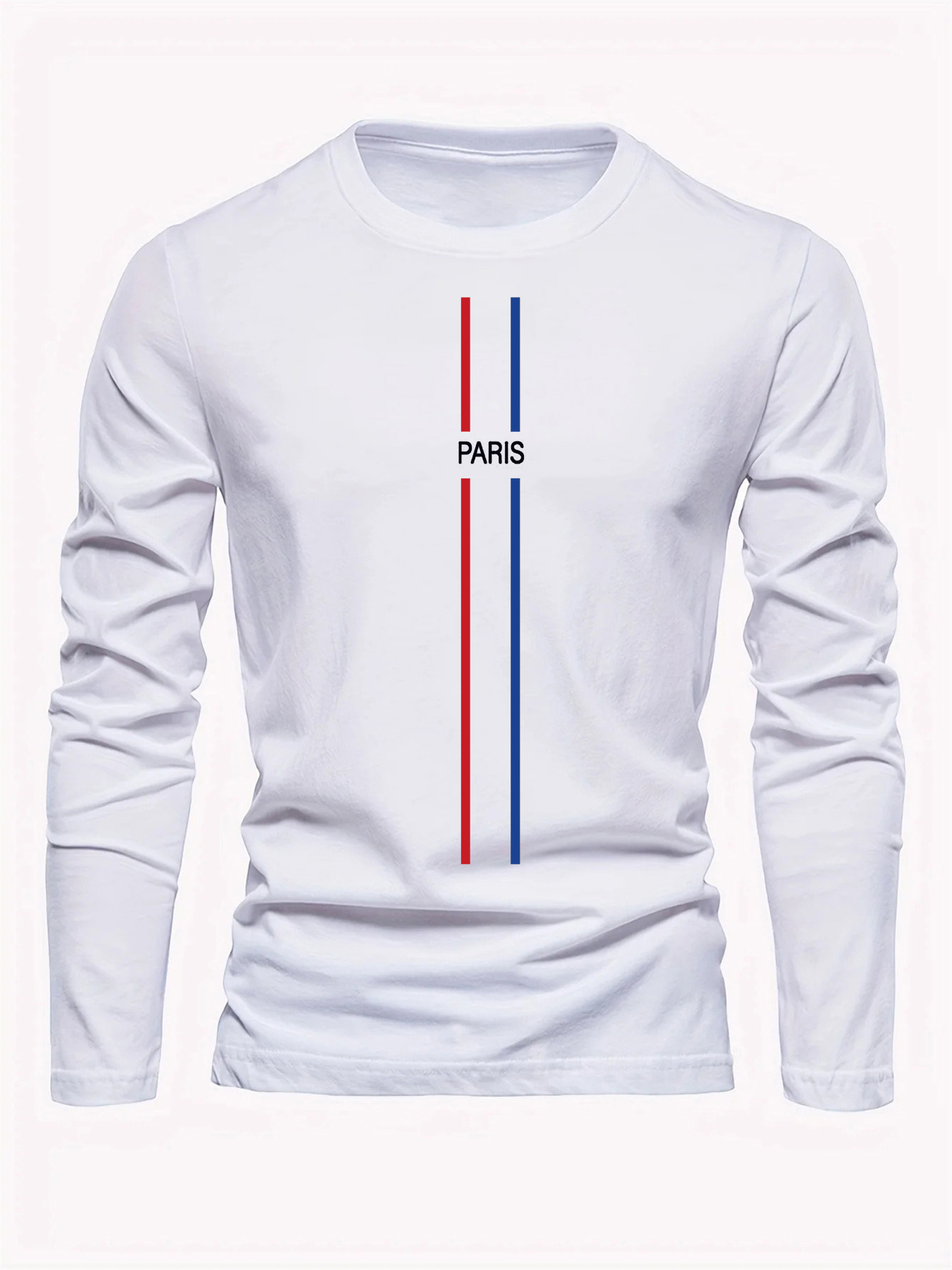100% Pure Cotton Men's Long Sl - Men'S Fashion T Shirts 评论和价格